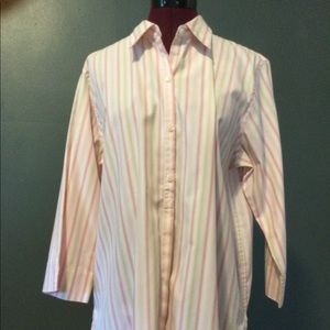 Liz Claiborne striped blouse, size 12